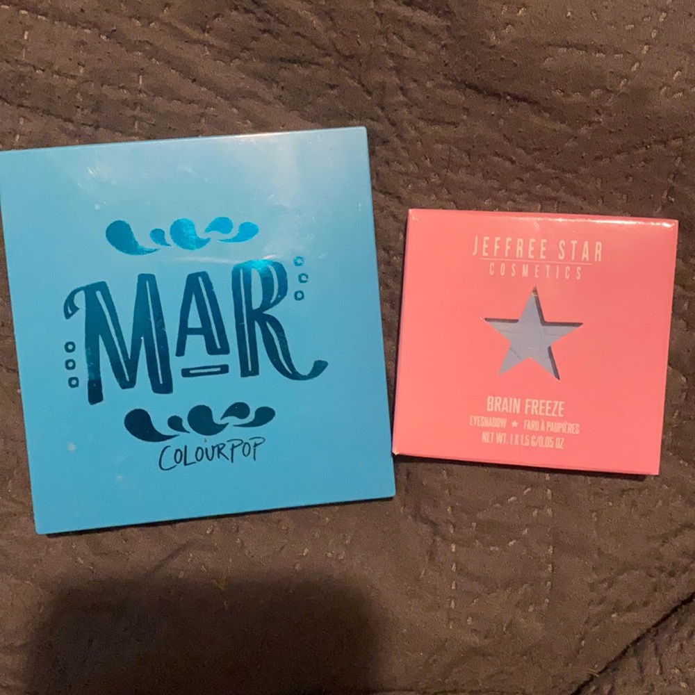 Colourpop and Jeffree Star eyeshadows